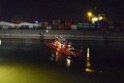 Havarie Wassereinbruch Motorraum beim Schiff Koeln Niehl Niehler Hafen P424